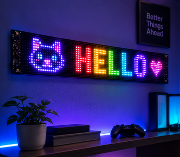 Back window LED display